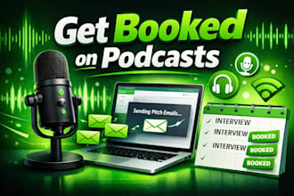 research podcasts and get you booked as a guest