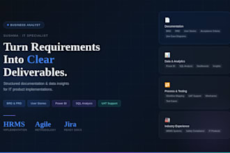 write brd, user stories, and requirements documentation