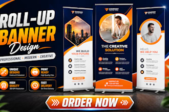 do modern billboard, yard sign, flyer, and signboard design
