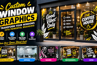 design attractive storefront and shopfront window graphics