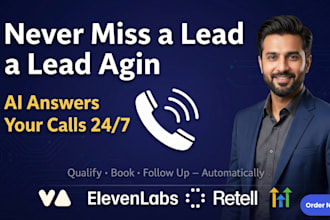 build an ai voice agent that answers calls, qualify leads and books appointments