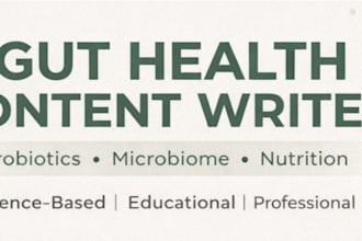 gut health and probiotic educational content writing