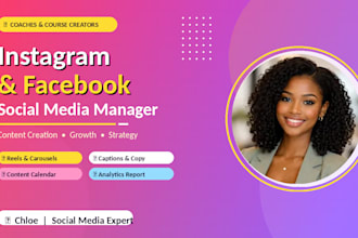 manage instagram and facebook for coaches and content creators
