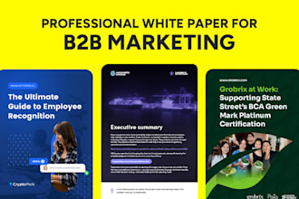 design professional white paper for b2b marketing