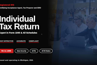prepare and file US individual and business tax returns