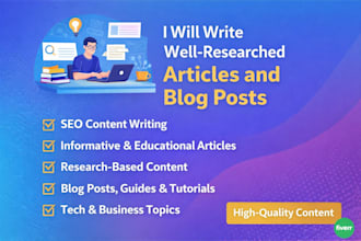 write engaging blog posts and informative articles