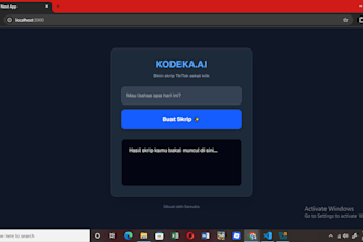 build a modern responsive website using nextjs and ai