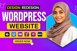 build wordpress website, website design and redesign as wordpress developer