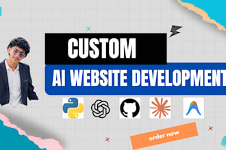 develop ai website for business