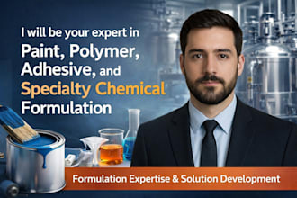 be your expert in paint, polymer, adhesive, and specialty chemical formulation