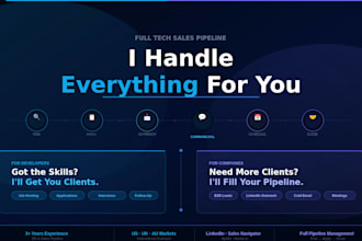 run your complete tech sales pipeline