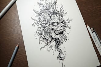 design professional tattoo and custom tattoo