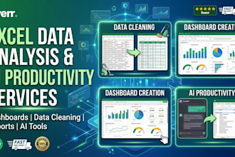 help with excel, google sheets, data cleaning, data analysis, dashboards,
