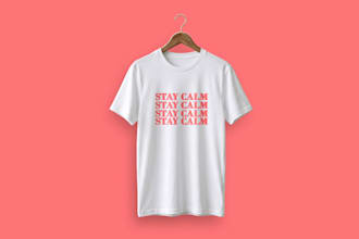 design modern minimalist typography t shirt and simple t shirt for streetwear