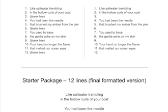 create a unique ai assisted and personalized poem