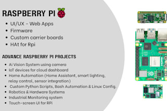 build custom raspberry pi projects, iot ,smart home and apps