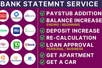 reconcile bank statement PDF to editable format
