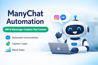 create manychat automation instagram dm chatbot and messenger bot setup
