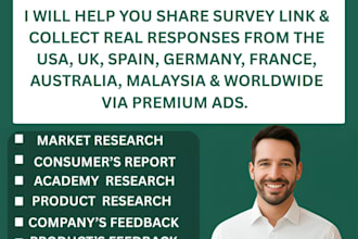 conduct online survey market research with targeted respondents in spain germany