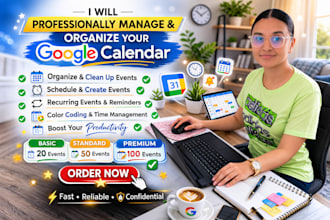 professionally manage and organize your google calendar