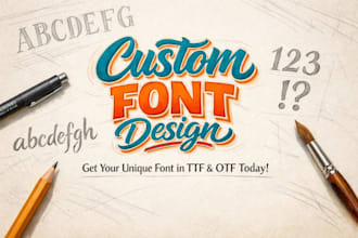 create custom font or typeface in ttf and otf format