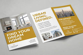 do real estate business brochure for agents or company