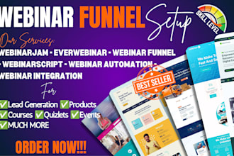 setup live recorded webinar funnel webinarjam everwebinar webinar automations
