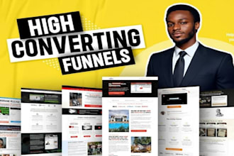 do ghl website design, ghl funnel, ghl landing page design,