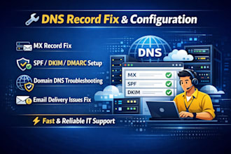 fix dns records and email dns issues
