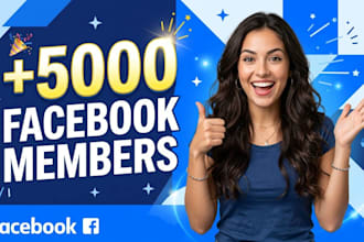 upgrade 5000 facebook members fast