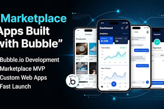 bubble io mobile app developer flutterflow adalo saas website mvp marketplace