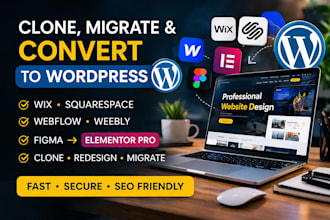 clone, migrate your wordpress site or convert wix to wordpress