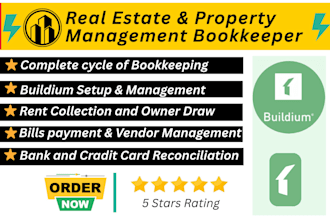 do real estate and property management bookkeeping using buildium