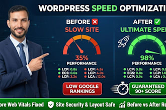 do wordpress speed optimization and fix core web vitals