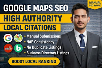 build manually local citations and optimize your google maps SEO