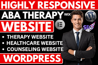 design a professional aba therapy website therapy website autism clinic website