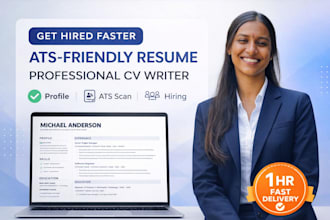 design ats friendly resume in 1 hr