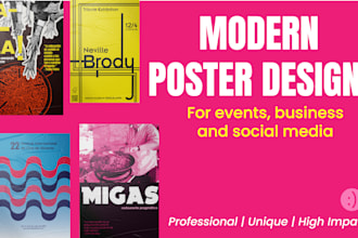 design a modern and attractive poster