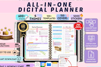 design digital planner etsy digital product