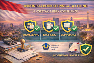 handle your indonesia bookkeeping tax filing with coretax and pbpk compliance