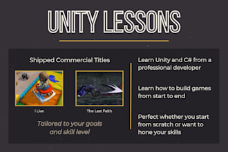 help you learn unity game development
