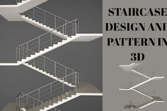 design custom staircases with 3d models and drawings for ca, fl, tx