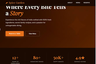 create a modern landing page for your small business