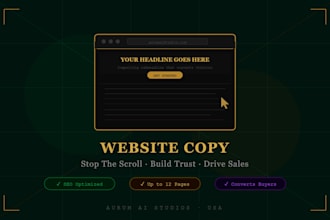 write website copy that converts visitors into customers