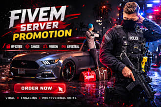 do rust, dayz, fivem server promotion, discord server promotion, fivem server ad
