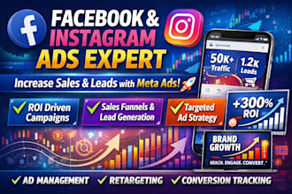 create and manage high converting facebook and instagram ads