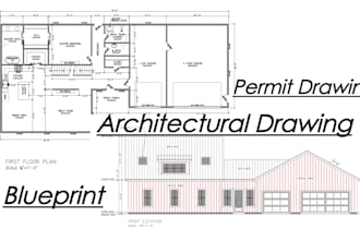 draw architectural permit drawings in autocad