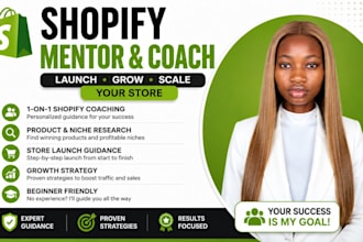 be your shopify mentor dropshipping coach and consultant