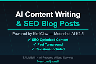 write SEO blog posts, articles, and web content using ai