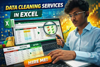clean, format, marge, split excel data